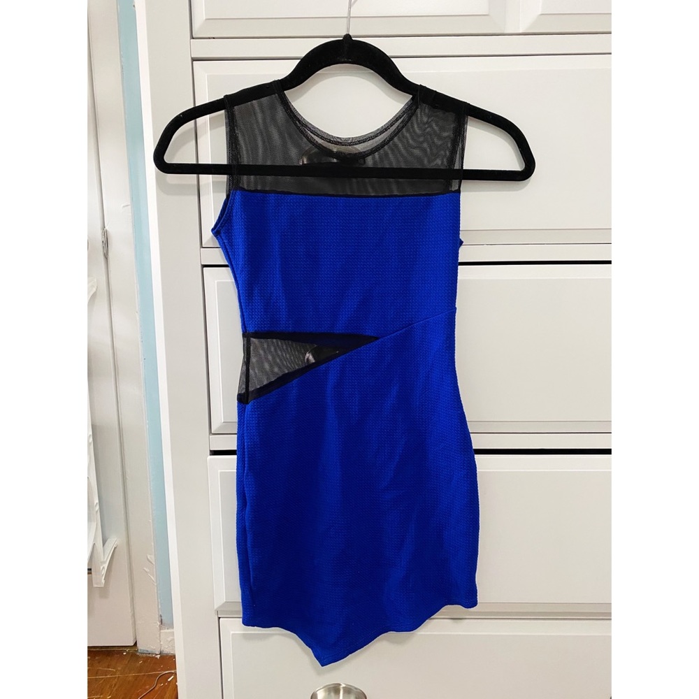 Blue Bodycon Mini Dress